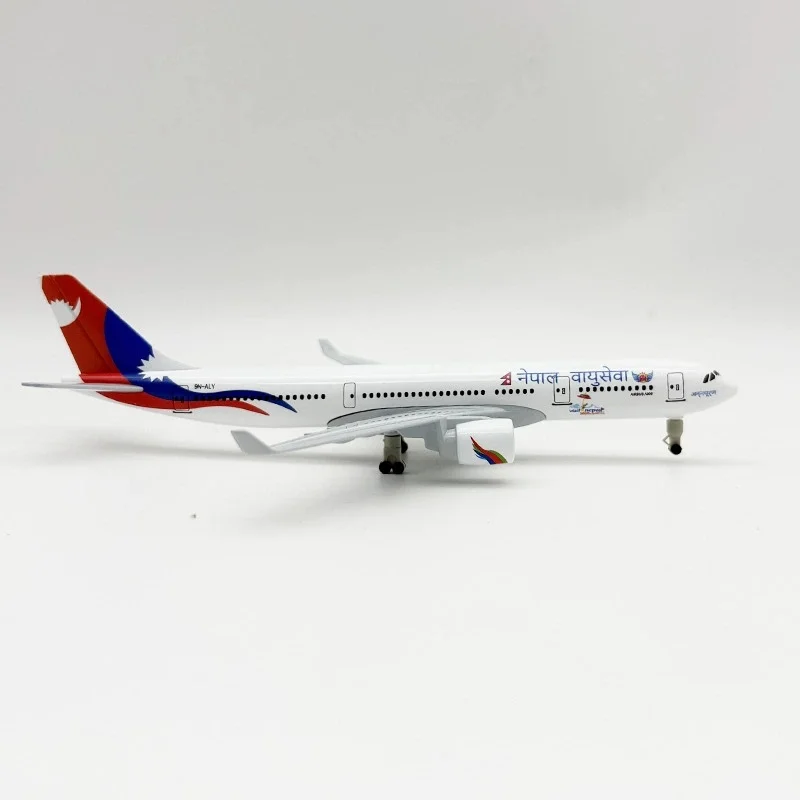 Plane Model AIR Nepal Airlines 330 A330 Airplane 20cm Alloy Metal Airways Stand Diecast Model Plane Parts Collected Gift By