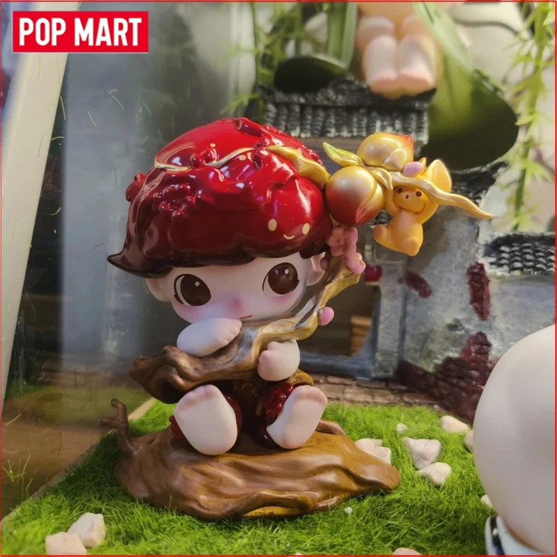 

POP MART DIMOO Golden Peach Pressing Branches Figure Blind Box Toys Kawaii Anime Action Figure Surprise Genuine Girls Gift