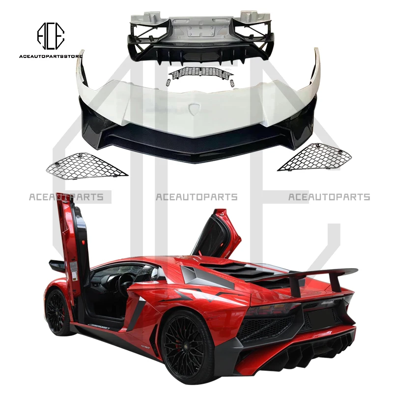 Kit de carrocería LP750 SV para Lamborghini Aventador SV, kit de carrocería para Lamborghini LP700 LP720 LP740, kit de carrocería facelift.