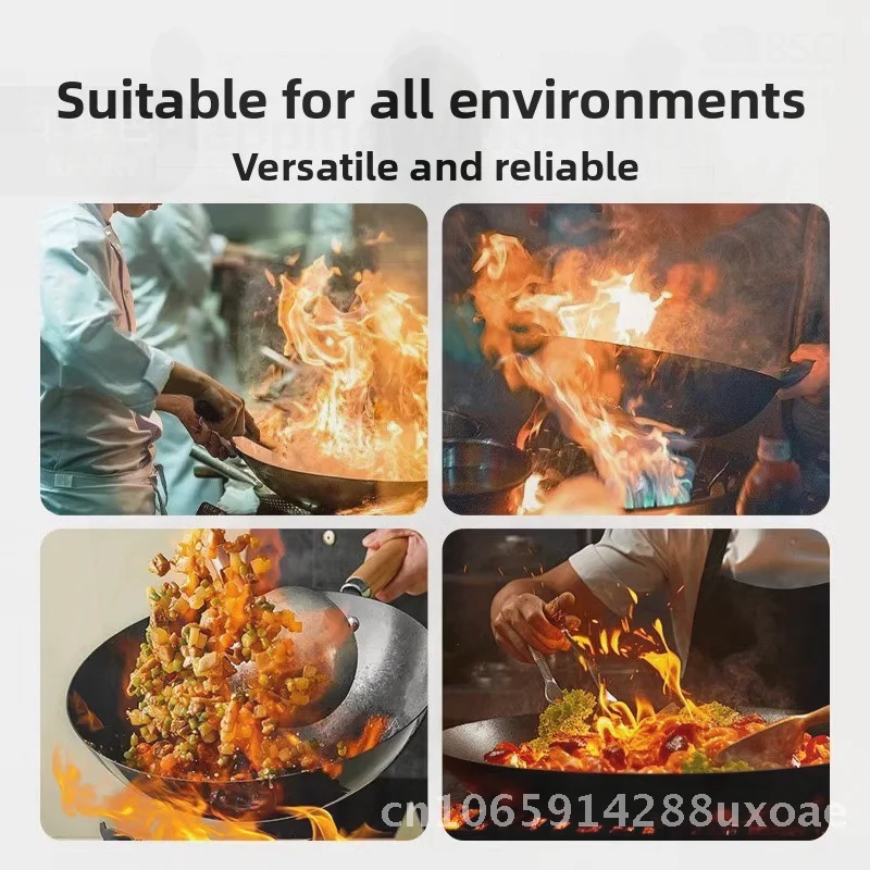 

High Temperature Heat-Resistant Barbecue Gloves Anti-Scalding Fireproof Nylon Cooking Gloves for Grill Skewers Stir-Frying And