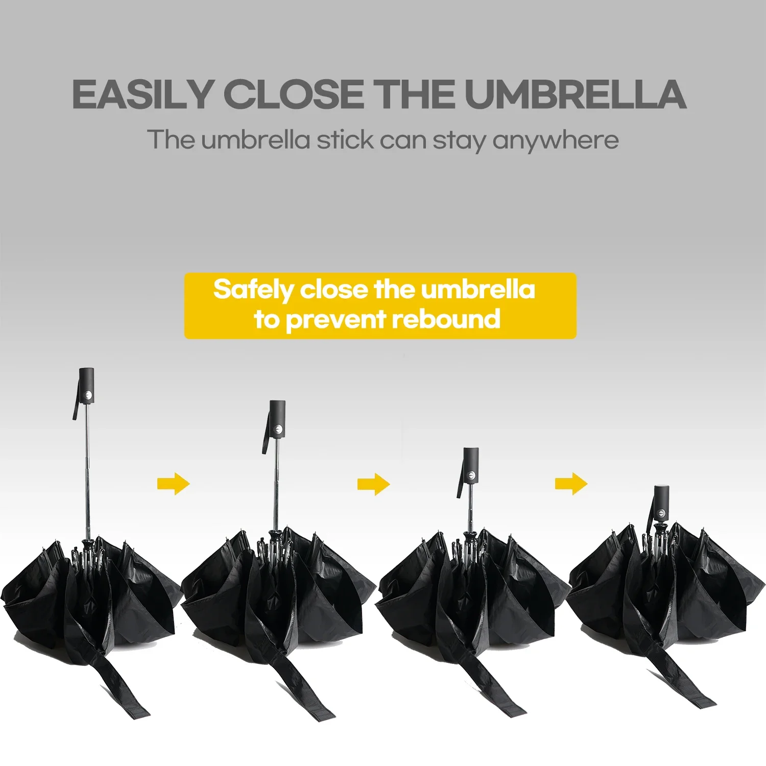 Parachase Automatic Umbrella Woman, 420T Black Coating Sun Umbrella, Windproof Strong, 7K, Folding Parasol, UV Coating