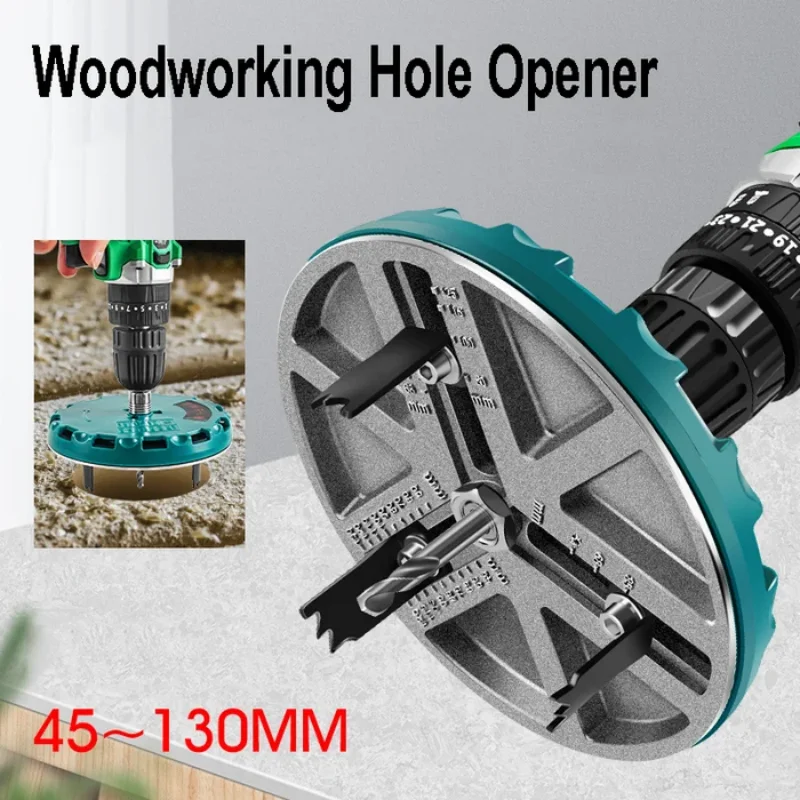 

Adjustable Hole Saw Diameter Ø 45-130 Mm Woodworking Tools Hole Opener For Sawing Various During Refurbishment,interior Works