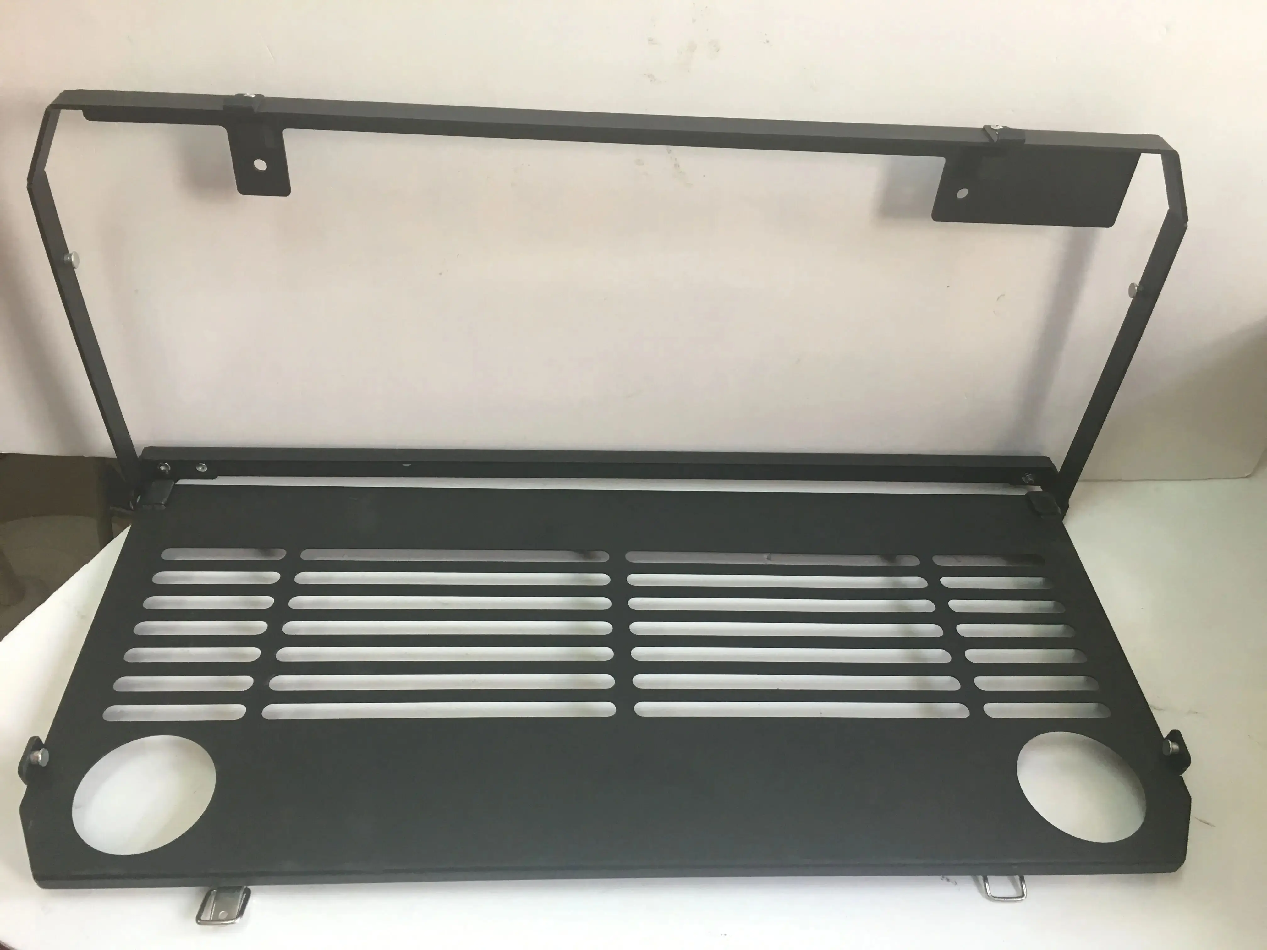 Steel Foldable Cargo Shelf Storage Shelf Eating Tray Car Back Desk for Jeep JL wrangler 2018+ Car Interior Accessories JL1042