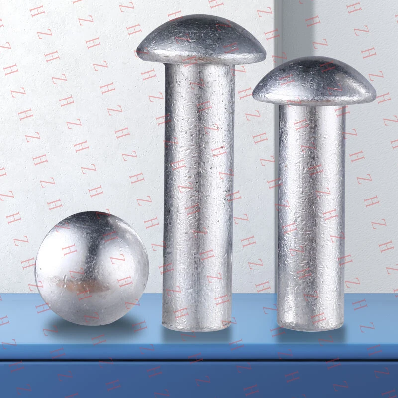 U+ Solid Aluminium Round Head Rivets DIN 660 M2 M2.5 M3 M4 M5 M6 M8 Dome Pan（Minimum order 10 pieces）