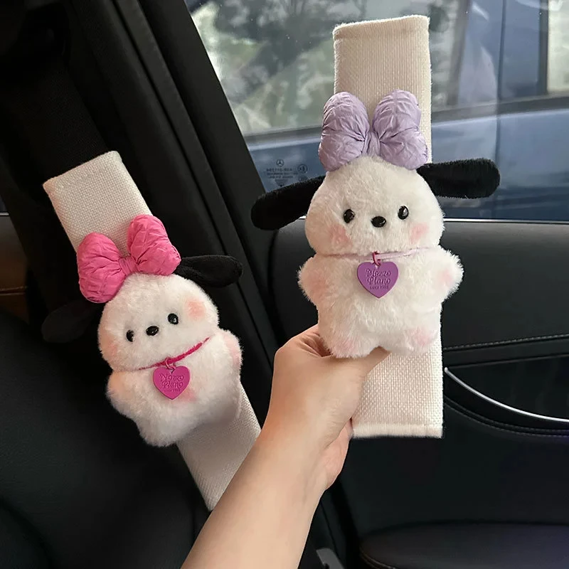 

Аниме Pochacco плюшевый автомобильный ремень безопасности чехол мультфильм авто наплечная защита Pad пара аксессуары для салона автомобиля