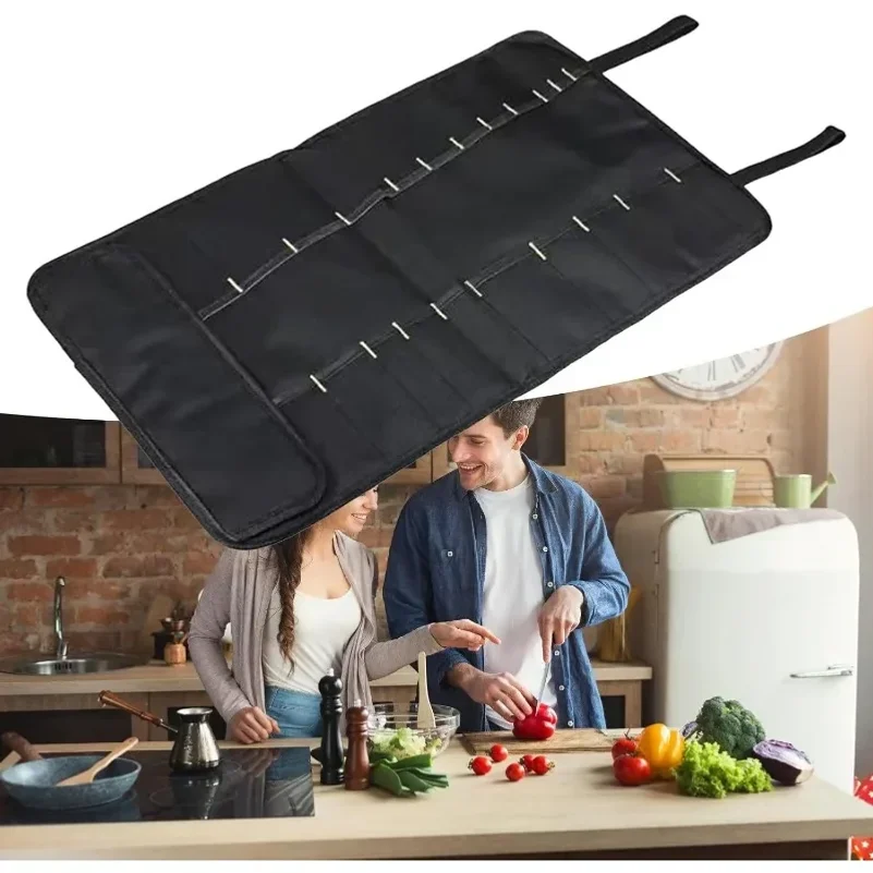 Roll Tool Bag Portable Folding Tool Storage Folding Repair Wrench Multifunctional Case Holder Pocket Heavy Duty Nylon Chefs