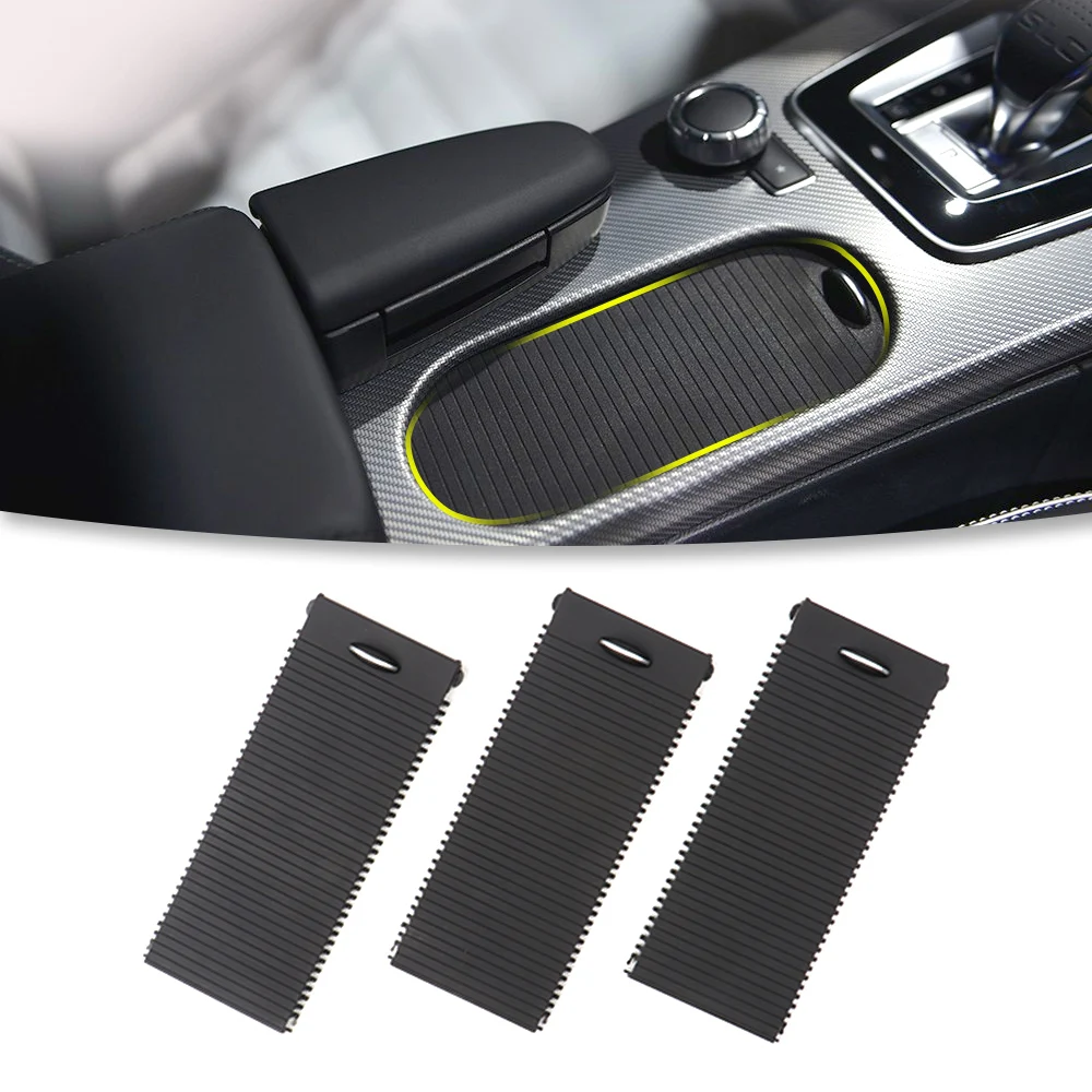 Center Console Drink Water Cup Holder Roller Blind Shutter Cover 1726800052 For Mercedes‑Benz SLK SLC W172 SLK250 SLK350 SLC300