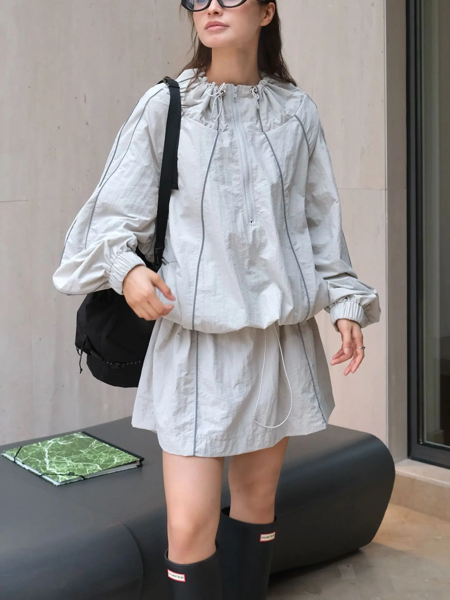 Spring and summer women\'s casual solid color loose waist dress