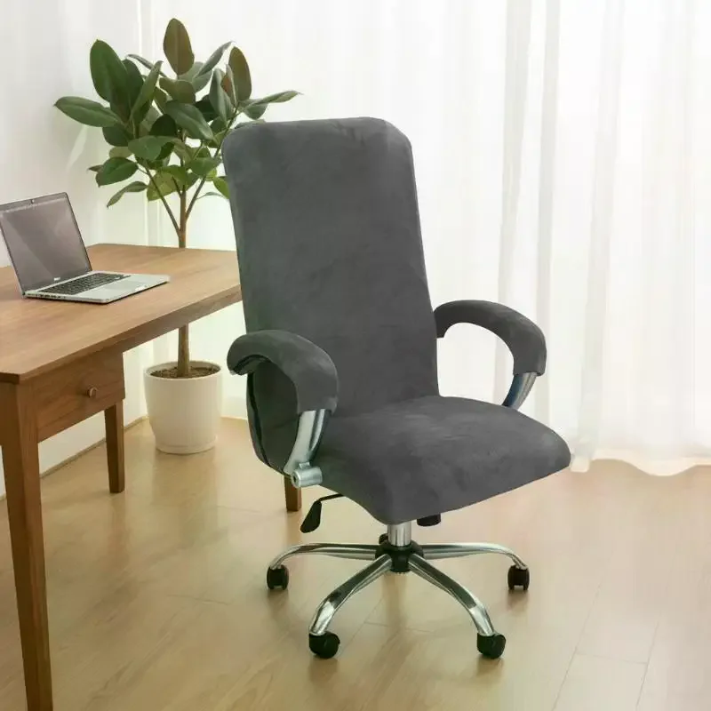 Wear-Resistant And Dust-Proof Chair Cover 1 Pair Stretch Fabric Chair Cover Office Computer Desk Chair Covers Armchair Protecto