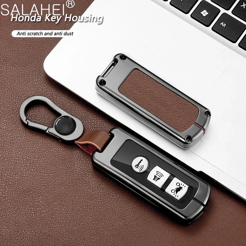 Leather Car Key Case Cover Shell Holder For Honda PCX160 VISION SH350 160 PCX 125 Switch 150 ADV Wrench 350 2021 2022 Accessory