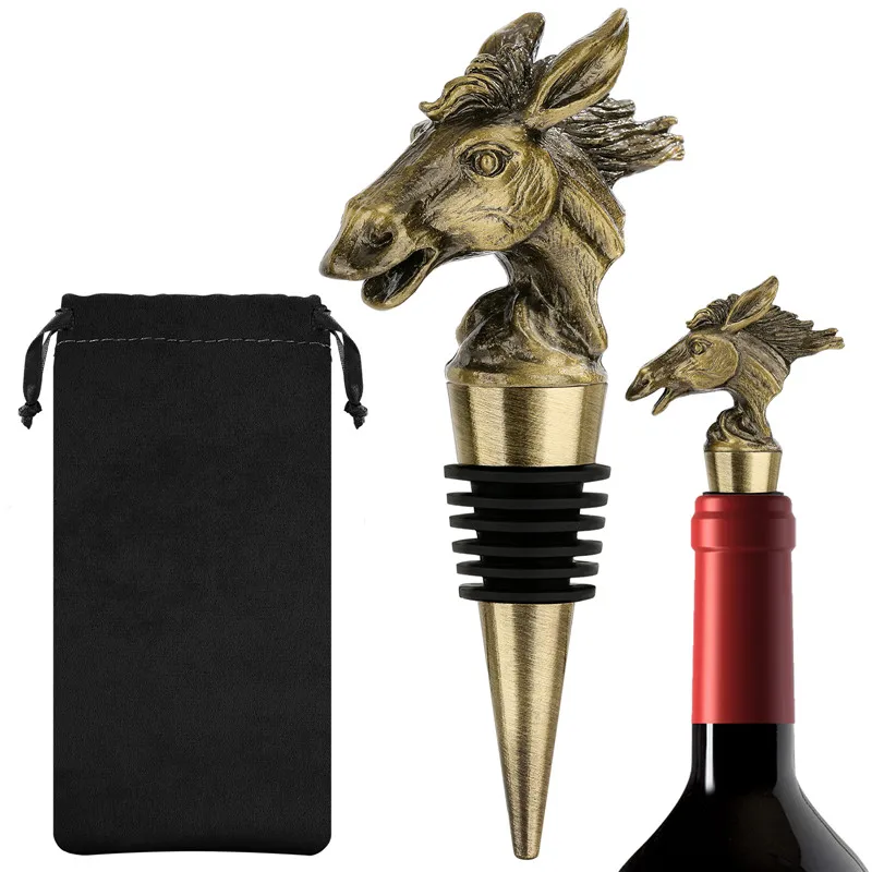 Металлическая открывалка для бутылок в форме головы лошади