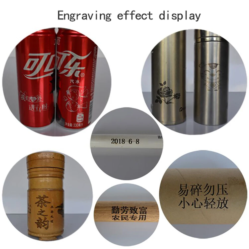 Assembled Desktop Diode Laser Engraving Machine Cylinder Carving Engraver Superpower 15000MW 15W 100mm*200mm Engraving Area