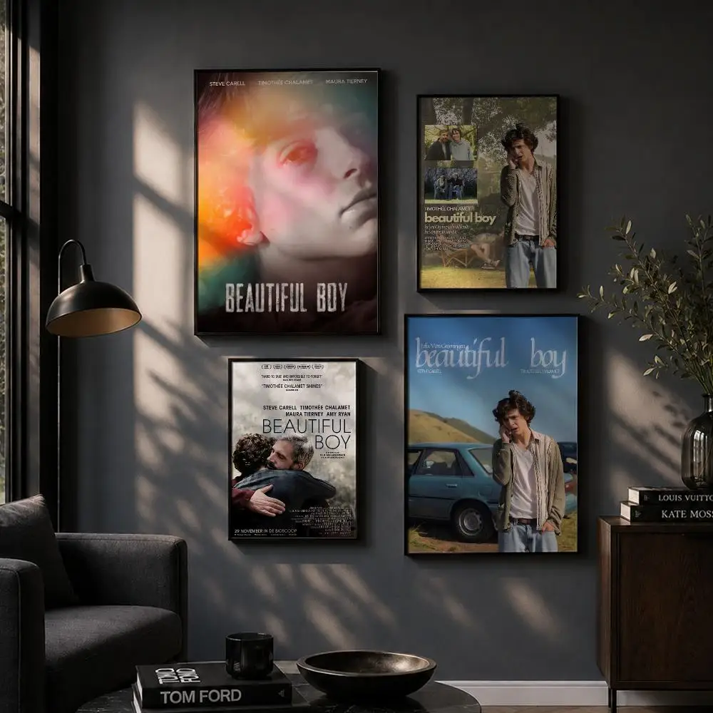 Affordable Movie Beautiful Boy Poster Chic Art Poster Self-Adhesive No Glue Residue for Balcony Patio
