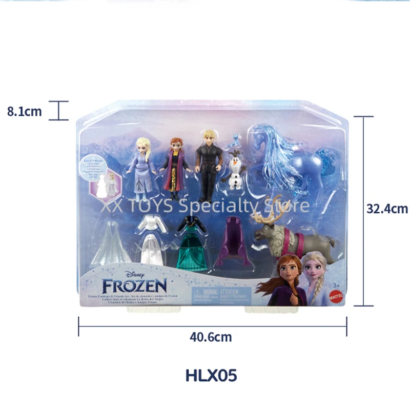 ディズニー アナと雪の女王 小さな人形 ファッション＆フレンズセット エルサとアナ ドレスアップミニドール 女の子 ままごと おもちゃ シーン ゲームセット
