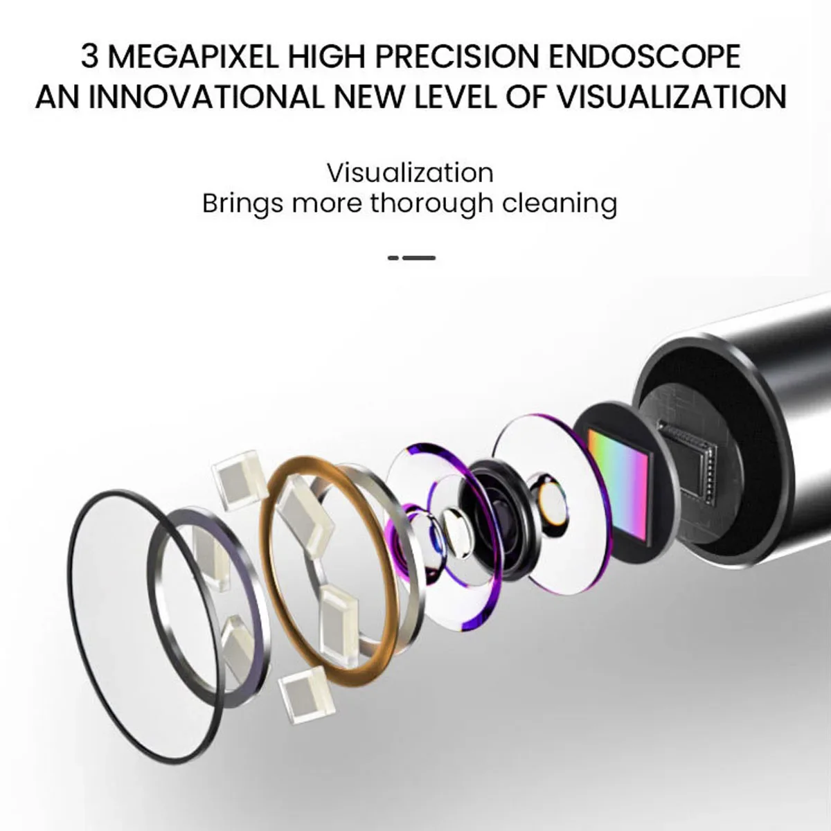 เครื่องมือทำความสะอาดหูแบบแท่งอุปกรณ์ดูแลสุขภาพ300W เครื่องมือทำความสะอาดหูแบบแท่งส่องหูกล้องขนาดเล็กความแม่นยำสูง