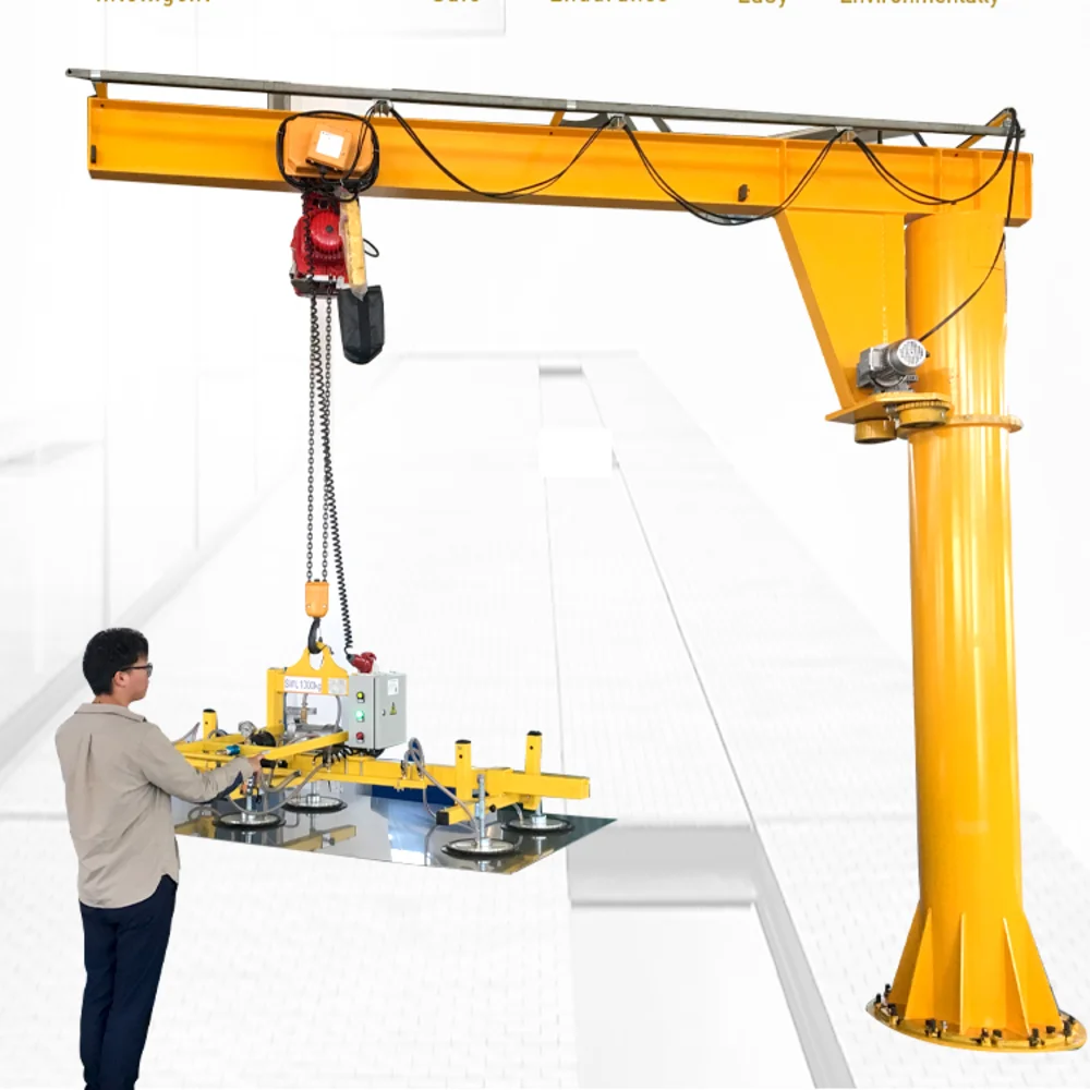 Degree Free Rotating Work Small Workshop Crane with Electric Hoist 2.5 Tonne Jib Crane Jib 360