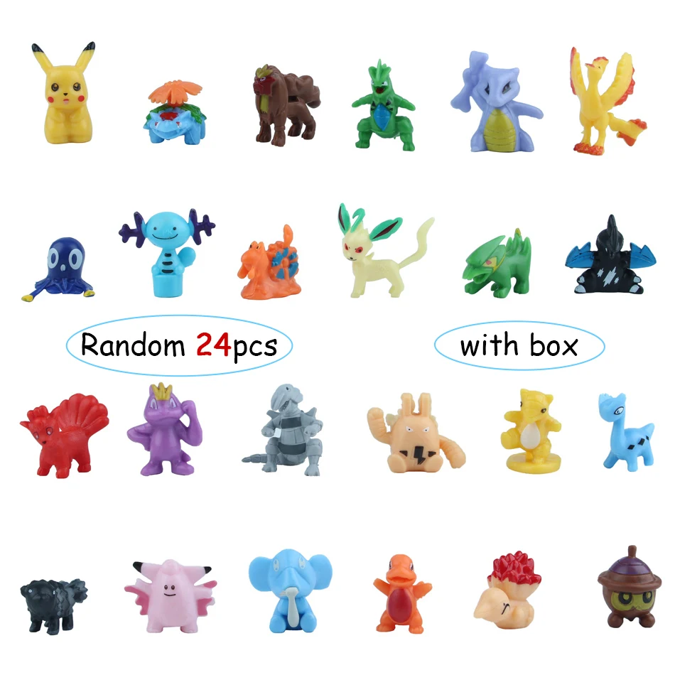 Figura de Pokémon, calendario de Adviento de Navidad, caja de regalos, Kawaii, Pikachu, Anime, modelo de acción figural, juguetes para niños