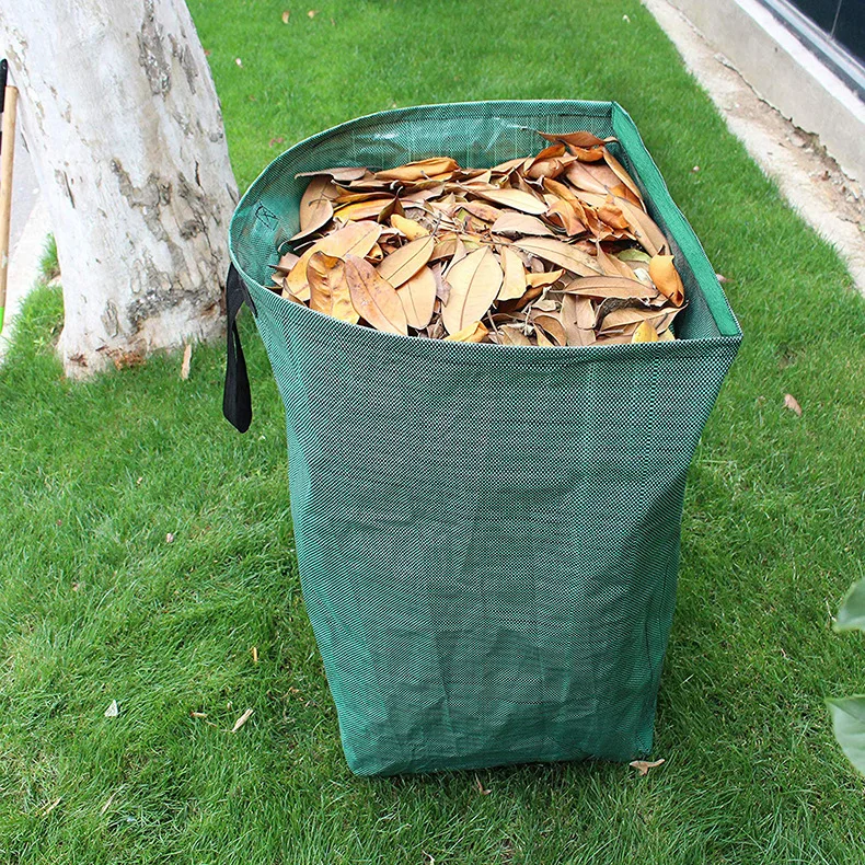 

Half Round 53 Gallon Awn Garden Waterproof Leaf Collector Waste Bag