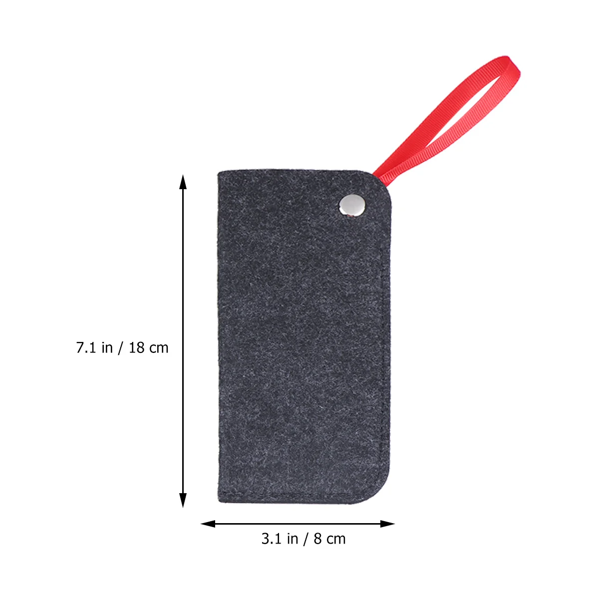 

2Pcs Felt Glasses Bags Fashion Sunglasses Organizer Portable Pouches Phone Jewelry Protective Storage Case Black