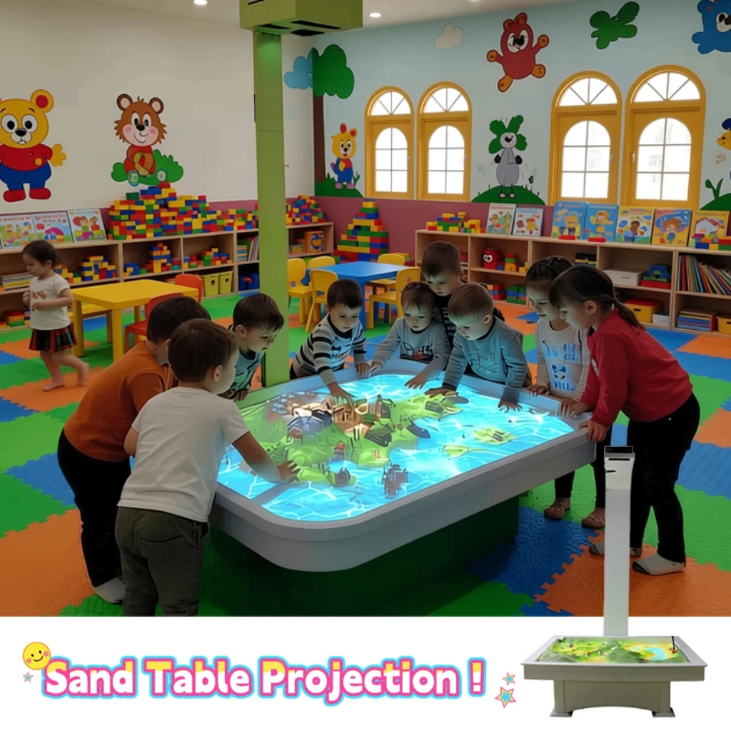 Interactive Sandbox Projection Games For Kids Indoor Playground, Play Zone