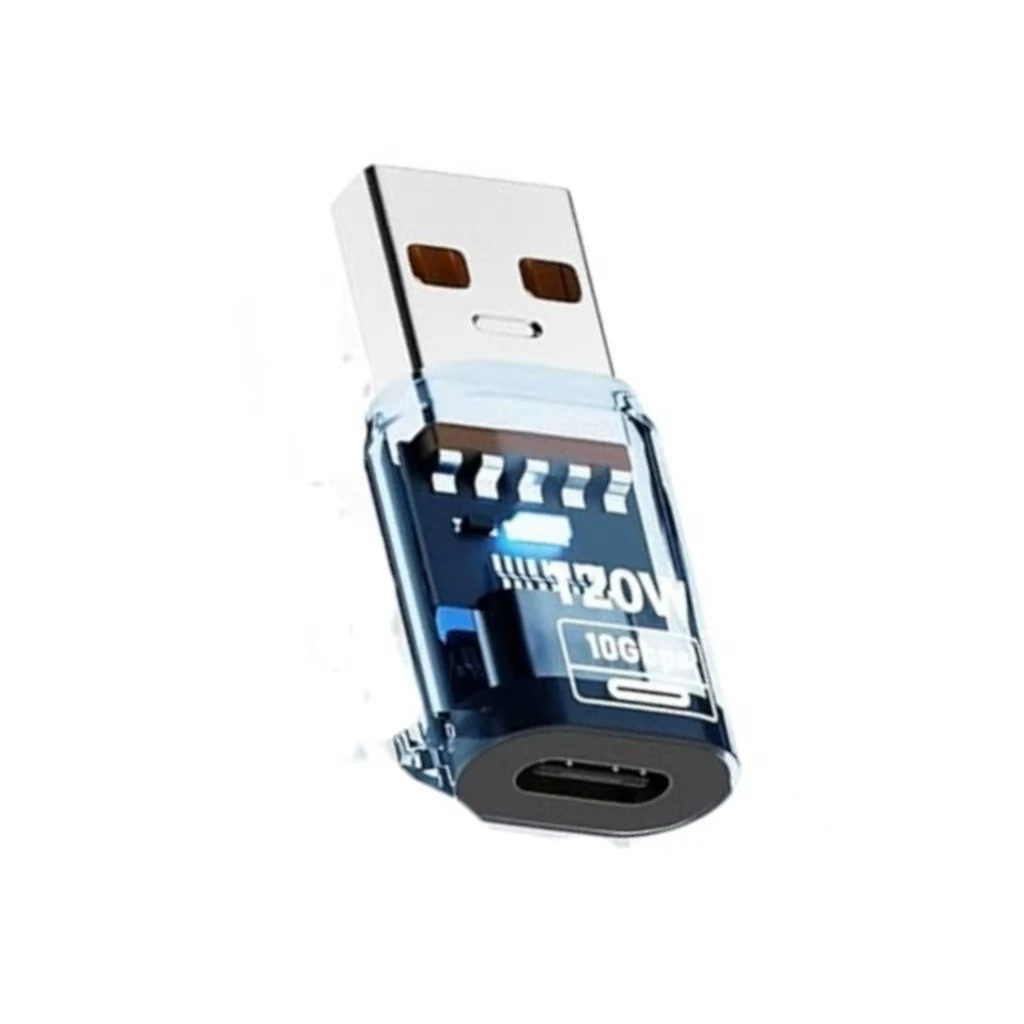 Adaptador de USB-C macho a USB hembra, compatible con el estándar USB 3.2, con función OTG de 10 Gbps, adecuado para interfaz Tipo-C.