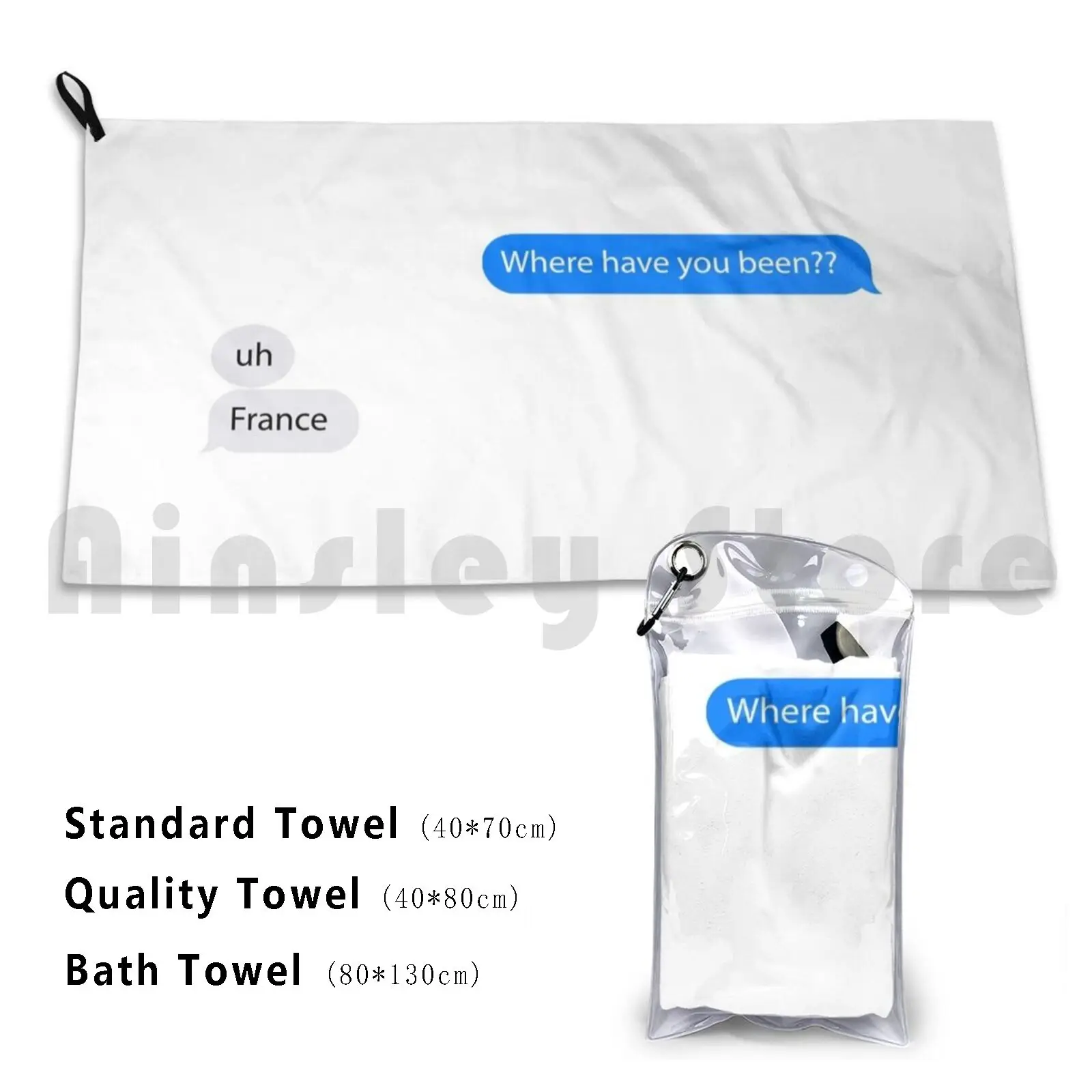 Where Have You Been , France Bath Towel Beach Cushion Hamilfilm George Washington Layfayette John Laurens Hercules