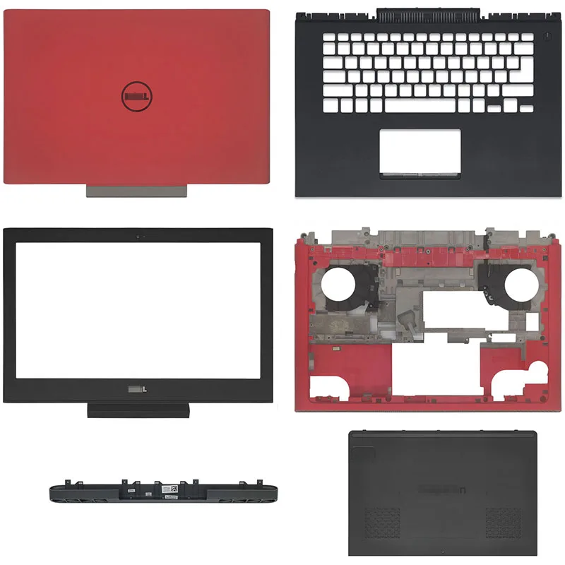 New For DELL Inspiron 14 7466 7467 Series Laptop LCD Back Cover Front Bezel Palrmest Bottom Case Red A B C D Cover