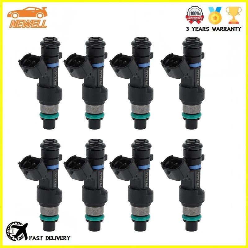 

8pcs 16600-1CA0A FBY8090 FJ1214 Fuel injector For Infiniti FX50 2009-2013 QX70 2014 Base V8 5.0L