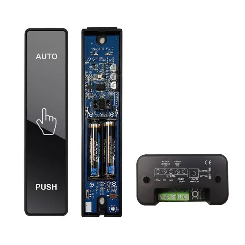 Automatic Door Wireless Mirror Surface Manual Control Switch Electric Door Press Switch Induction Door Remote Control
