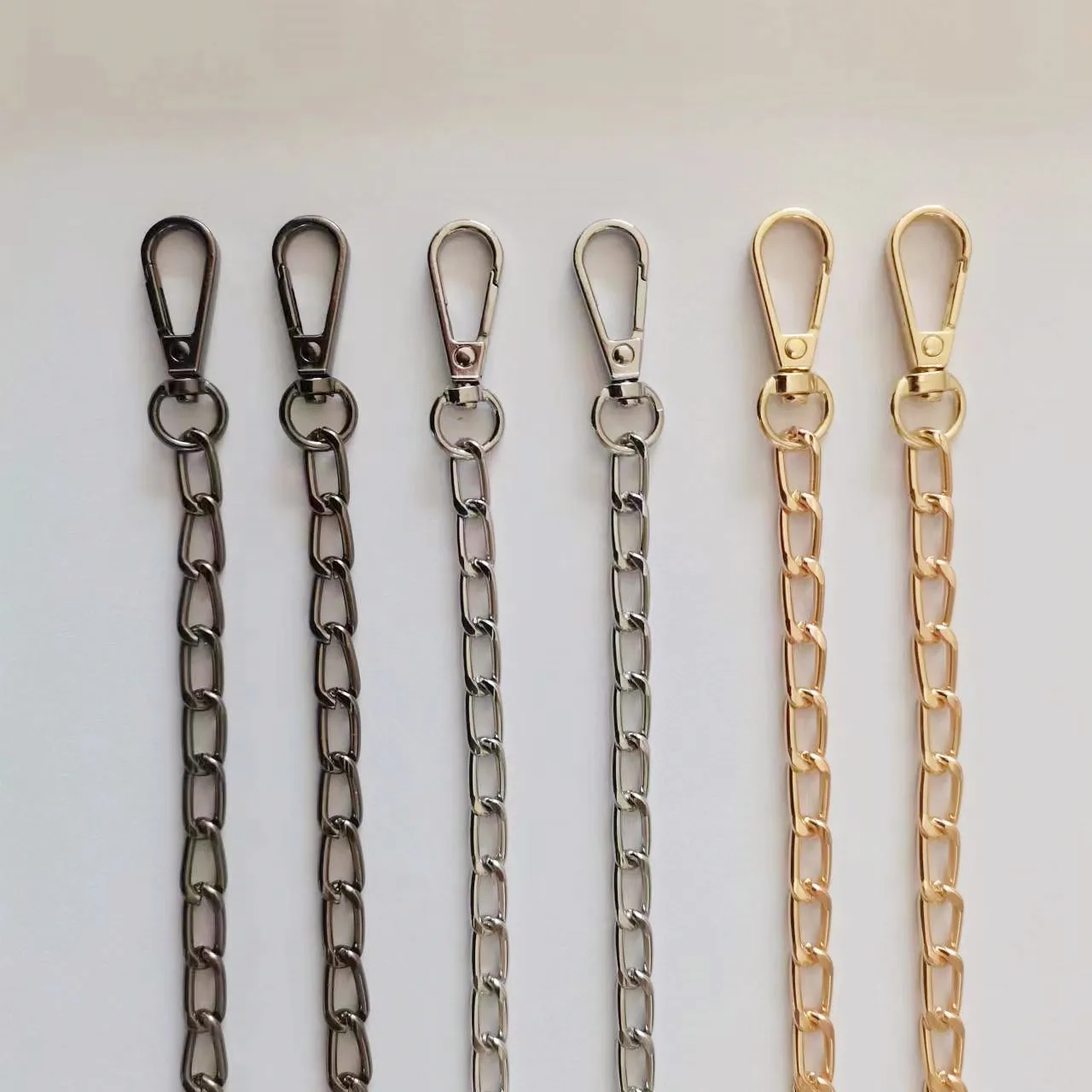 1Pcs Metal Bag Chain Strap Handle Shoulder Crossbody Handbag Metal Replacement Chains Diy Bag Purse Parts Making Accessories