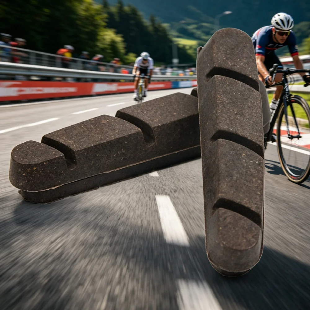 2pcs Bike Brake Pads Road Bicycle For-Shimano Carbon Fiber Rim Wheel Frame Wear-resistant Cycling Brake Pad Bike Accessories