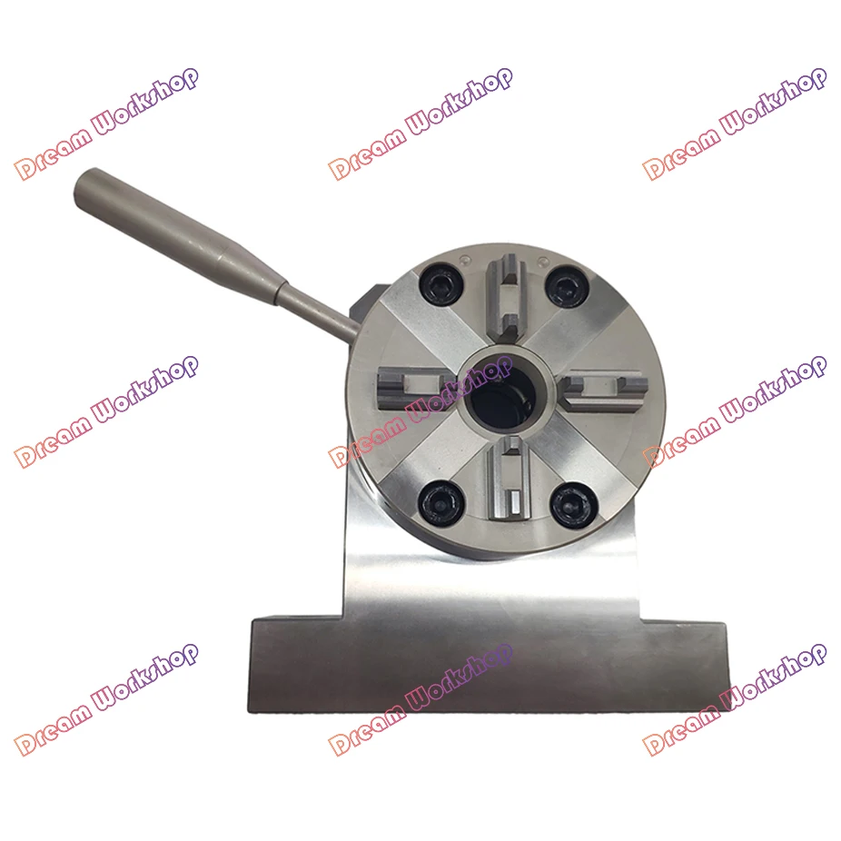D100 Curved Head Pneumatic Chuck for EDM Spark Machine Electrode Clamping Precision CNC Engraving Chuck Apply to ER/3R Interface