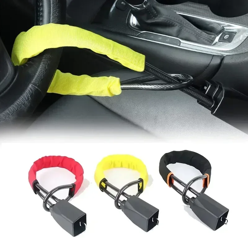 

Steering wheel safety belt buckle lock, universal anti-theft device for car steering wheel lock, car anti-theft lock