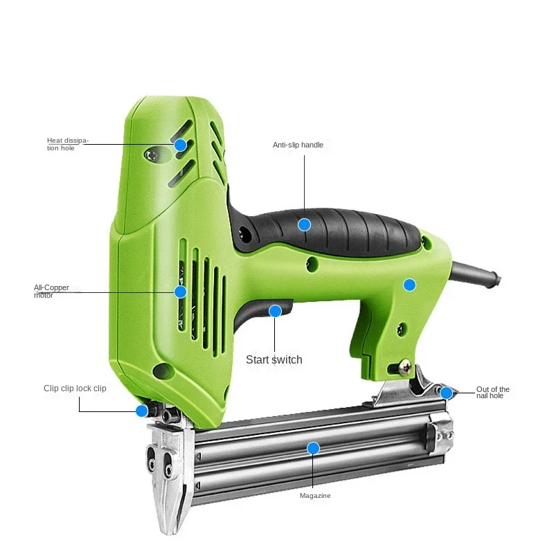 2025 F30 Electric Nail Gun Adjustable Straight Nail Gun Woodworking Tools Nail Gun Nail Gun Electric Nail Gun 220V 2000W
