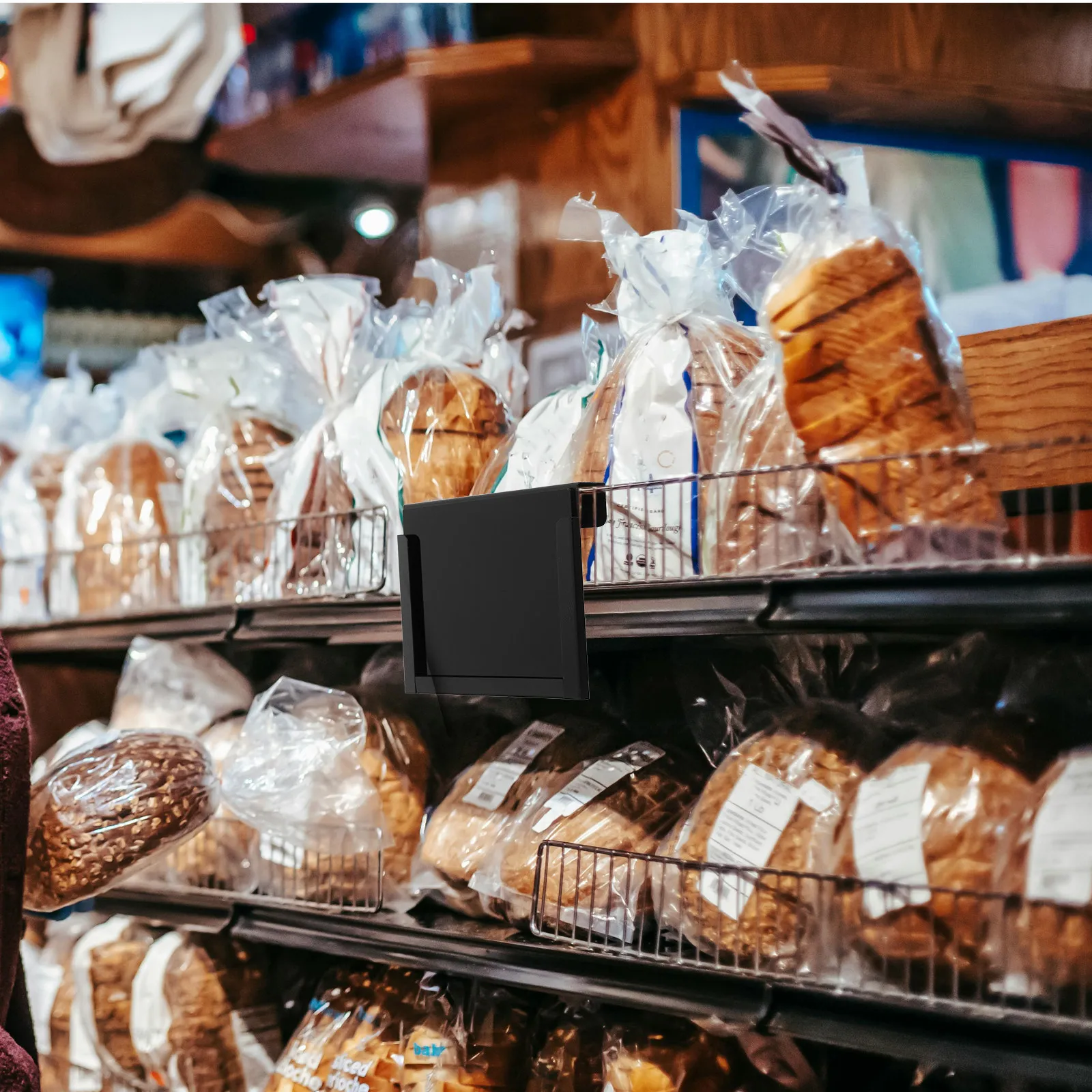 

Миниатюрная пластиковая доска-табличка, маленькая подставка для демонстрации продуктов, черные многоразовые ценники для морепродуктов, держатель этикеток для розничных полок
