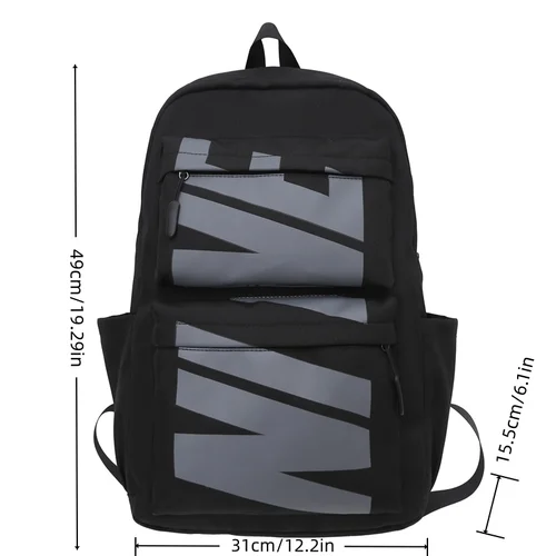 Imagen 2 del producto Mochila de tela de nailon, estilo de negocios y de ocio, gran capacidad, bolsa de viaje, mochila para computadora, mochila para estudiantes