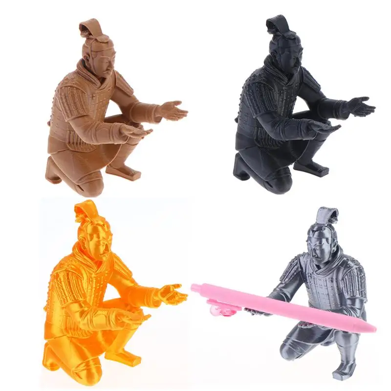 Creative Terracotta Warriors Pen Holder 3D Printing Pencil Storage Rack Plastic Desktop Organizer Desk Decoration Gifts