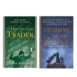 2 Books/Set By Mark Douglas Trading in The Zone and The Disciplined Trader Book Paperback in English