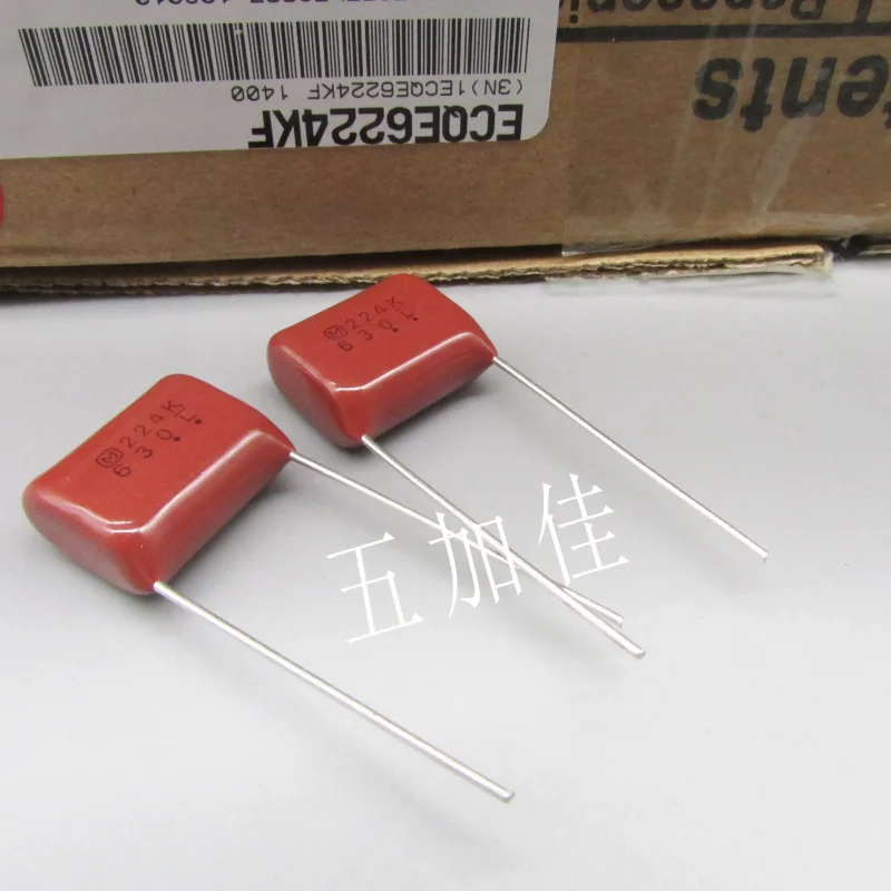 10-100pcs Japanese original ECQE6224KF 630V220NF 0.22UF 2J224K CBB polyester film capacitor