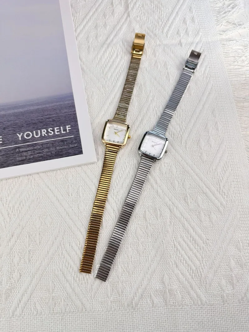 Retro-Stahlarmbanduhr für Damen, Luxusgeschenk, Quadratische Quarzuhr, Casual-Armbanduhr für Studentinnen, Dropshipping Reloj Mujer – Detail 21