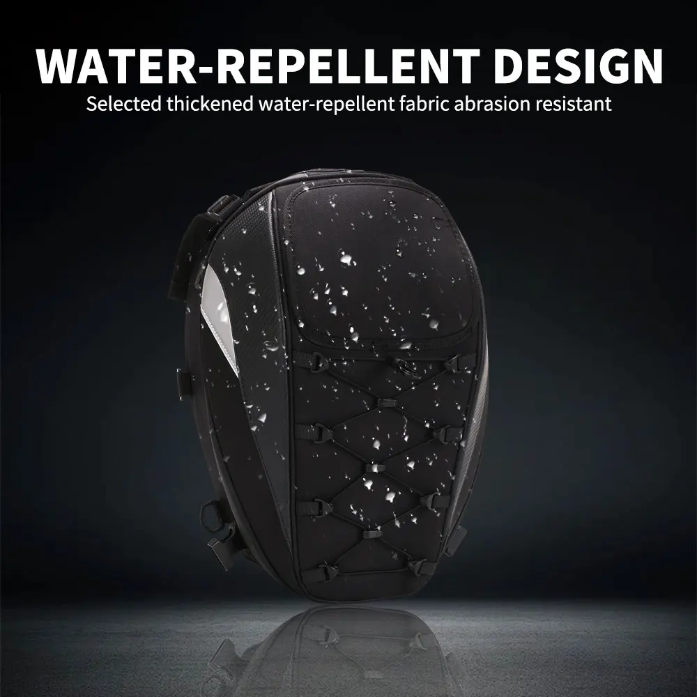 دراجة نارية الذيل حقيبة المقعد الخلفي حقيبة مقاوم للماء قدرة عالية متسابق متعددة الوظائف على ظهره Tailbag قطع غيار الدراجات النارية العالمية