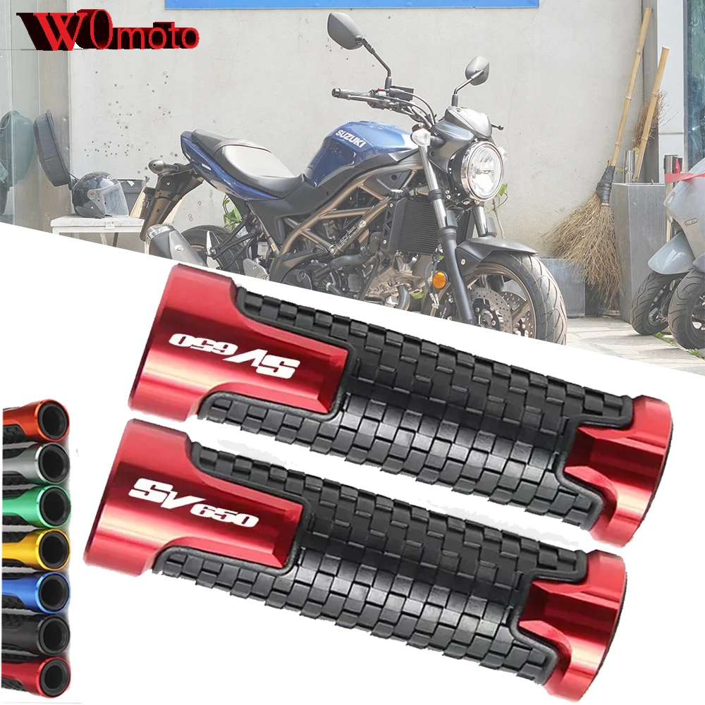 

For Suzuki SV650 / S SV650S All Years Accessories Motorcycle Non Slip Handlebar Grip Throttle CNC Hand Bar Grips 2020-2024 2025