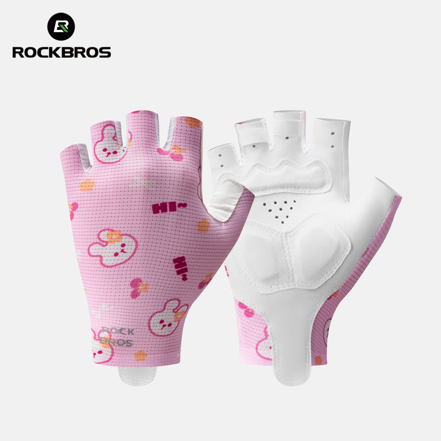 

Детские спортивные перчатки ROCKBROS с нескользящей износостойкой подкладкой SBR на ладонях, велосипедные перчатки с детским граффити-дизайном