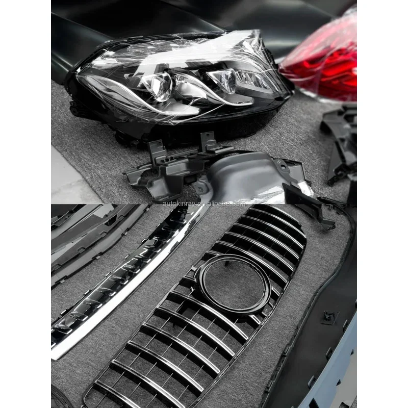 Modifica di buona qualità per GL X166 2013-2015 Aggiornamento a GLS63 X166 Stile Bodykit Paraurti Fanali Posteriori Fari