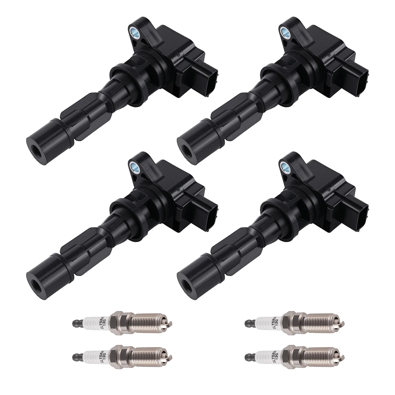 

4x Ignition Coils + Spark Plugs Set for 2012-2015 Mazda 5 2.5L L4 LF2L18100