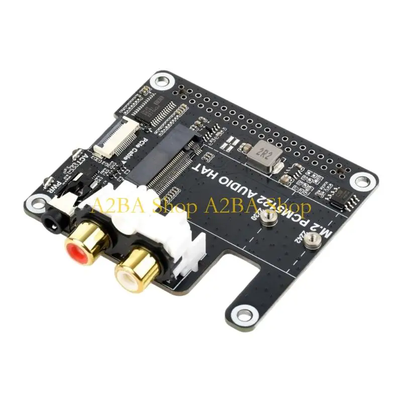 A2BA PCIe Sound Interfaces Expansion Board With M.2 I2S Slot And PCM5122 Chip For Studio Quality Sound