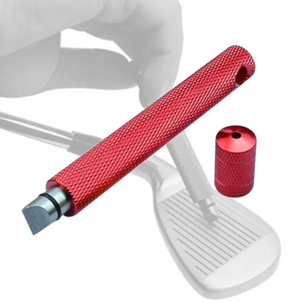 Golf Club Groove Sharpener Durable Stainless Steel Regrooving Tool Golf Brush Cleaner for Clean Golf Clubs Practice Equipment