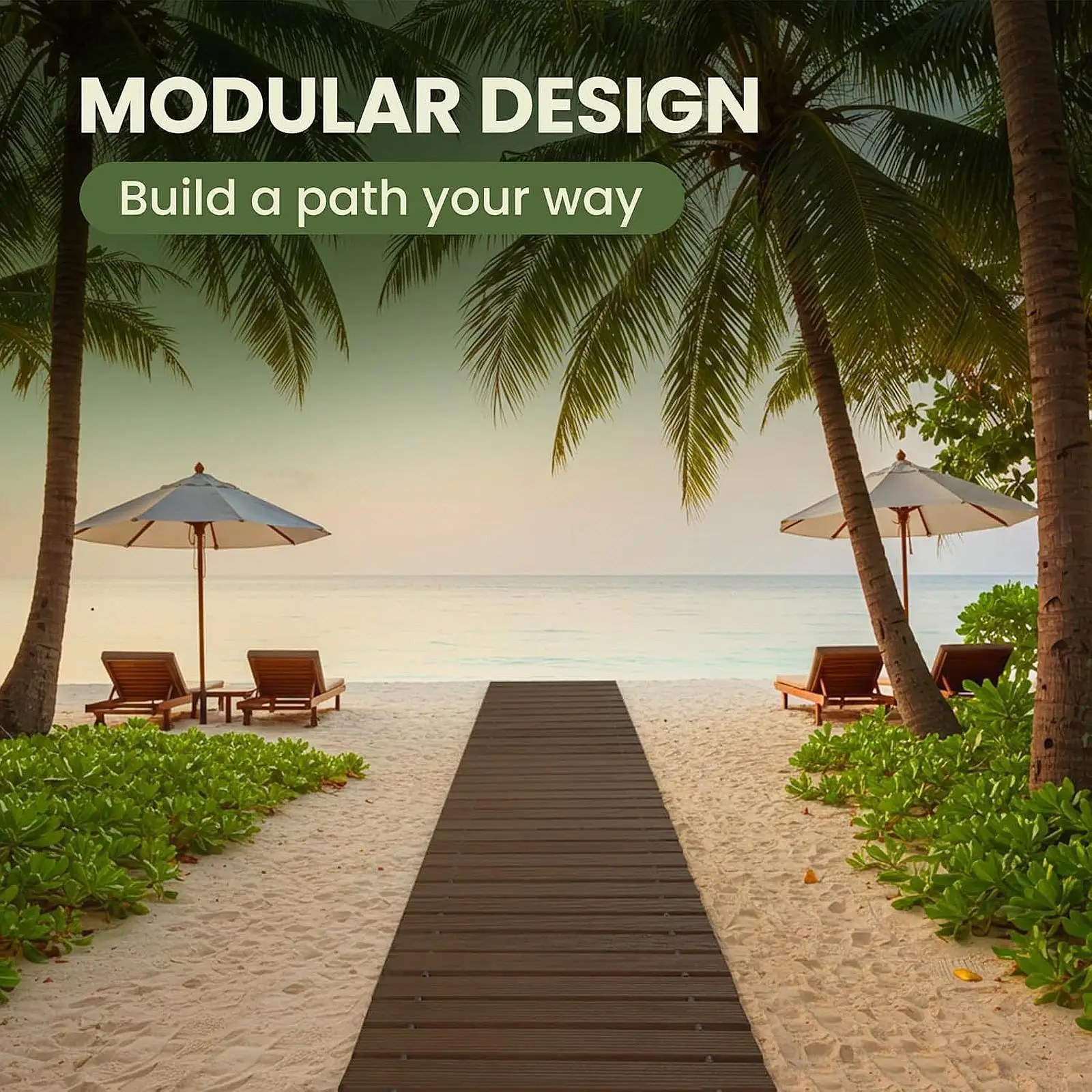 

Wooden Garden Pathway Party Pathways Weather Resistant Non Slip Heavy Duty