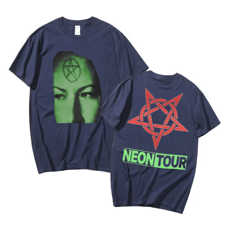Playboi Carti Neon Tour T-Shirt Men Women Hip Hop Oversized