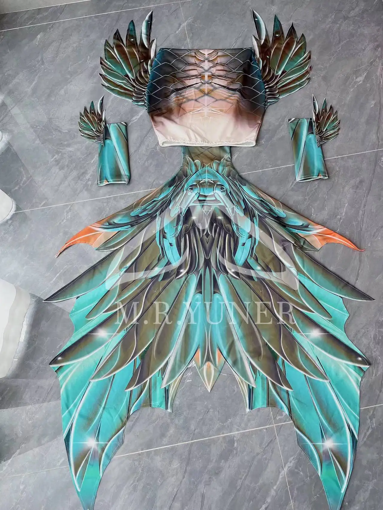 

Yuner оригинальные модели русалки с большим рыбьим хвостом для мужчин и женщин, модели для родителей и детей, океарий, дайвинг, стрельба